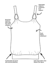 Load image into Gallery viewer, Salsa Loop Strap Blouson Tankini with Cargo Short