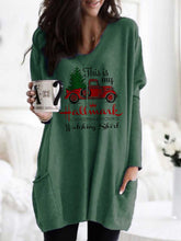 Load image into Gallery viewer, Women's This Is My Hallmark Christmas Movie Watching Shirt Printed Pocket Top