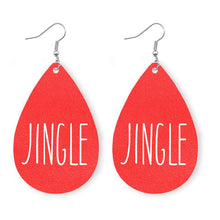 Load image into Gallery viewer, Christmas Elk Snowman Leather Earrings