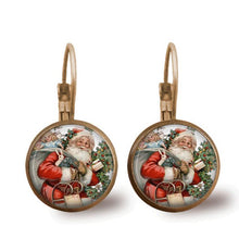 Load image into Gallery viewer, Santa Claus Time Gem Earrings