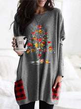 Load image into Gallery viewer, Woman's Christmas Red Wine Glass Plaid Print T-shirt