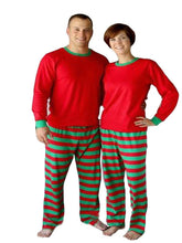 Load image into Gallery viewer, Men's Striped Christmas Pajama Set