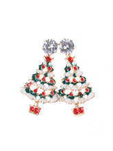 Load image into Gallery viewer, Women's Christmas Pattern Earrings