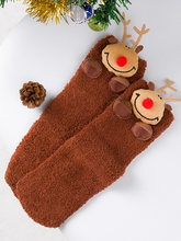 Load image into Gallery viewer, Women's Christmas Christmas Towel Home Socks