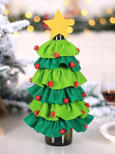 Load image into Gallery viewer, Christmas Tree Elf Star  Wine Bottle Decorations Set