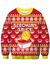 Load image into Gallery viewer, Ladies Christmas Clown Rick Printed Sweateshirt-black/green/red,4size