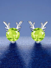 Load image into Gallery viewer, Rhinestone Reindeer Earrings Christmas Accessory
