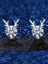 Load image into Gallery viewer, Rhinestone Reindeer Earrings Christmas Accessory