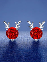 Load image into Gallery viewer, Rhinestone Reindeer Earrings Christmas Accessory