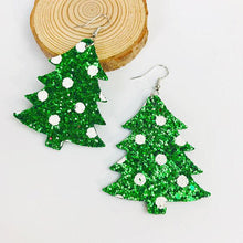 Load image into Gallery viewer, Women's Shiny Christmas Tree Earrings