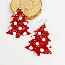 Load image into Gallery viewer, Women's Shiny Christmas Tree Earrings