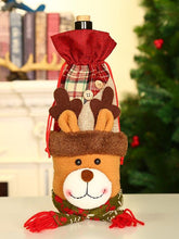 Load image into Gallery viewer, Christmas Santa Snowman Elk Wine Bottle Decoration Set