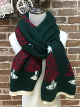 Load image into Gallery viewer, Christmas Tree Long Knitted Scarf