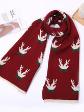 Load image into Gallery viewer, Reindeer Horn Long Knitted Scarf