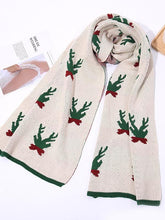 Load image into Gallery viewer, Reindeer Horn Long Knitted Scarf