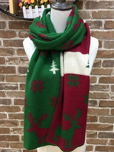 Load image into Gallery viewer, Reindeer Christmas Long Knitted Scarf