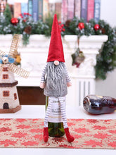 Load image into Gallery viewer, Christmas Gnome Wine Bottle Decoration Set