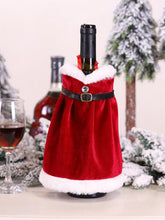 Load image into Gallery viewer, Christmas Red Christmas Suit Wine Bottle Decoration Set