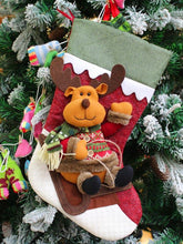 Load image into Gallery viewer, Christmas Santa Snowman Elk Christmas Stocking Gift Bag