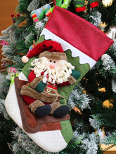 Load image into Gallery viewer, Christmas Santa Snowman Elk Christmas Stocking Gift Bag