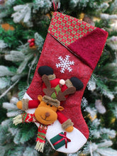 Load image into Gallery viewer, Christmas Santa Snowman Elk Christmas Stocking Gift Bag