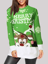 Load image into Gallery viewer, Christmas Cartoon Print Sweatshirt