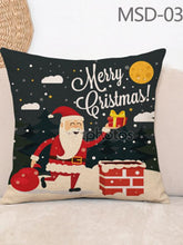 Load image into Gallery viewer, Fabric Home Furnishing Cotton Linen Christmas Pillow with Pillowcase and Pillow Core Square Pillow