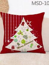 Load image into Gallery viewer, Fabric Home Furnishing Cotton Linen Christmas Pillow with Pillowcase and Pillow Core Square Pillow