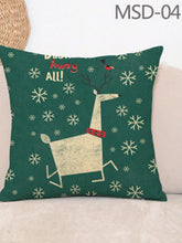 Load image into Gallery viewer, Fabric Home Furnishing Cotton Linen Christmas Pillow with Pillowcase and Pillow Core Square Pillow