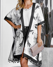 Load image into Gallery viewer, FULLFITALL-  Black Printed Cover Up