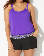 Load image into Gallery viewer, Mulberry Loop Strap Blouson Tankini Cargo Short