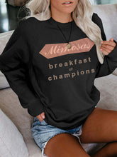 Load image into Gallery viewer, Mimosas Breakfast of Champions Long Sleeve Sweatshirts