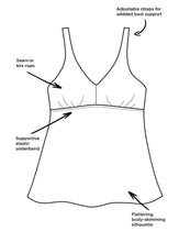 Load image into Gallery viewer, Sage Flowy Tankini set