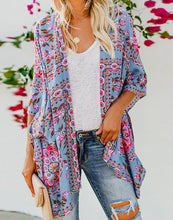 Load image into Gallery viewer, FULLFITALL- Blue Printed Cover Up