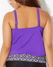 Load image into Gallery viewer, Mulberry Loop Strap Blouson Tankini Top