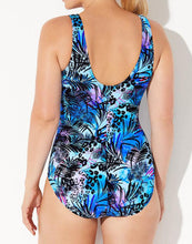 Load image into Gallery viewer, Chlorine Resistant Splash Spliced Sport One Piece Swimsuit