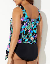 Load image into Gallery viewer, Luau Side Tie Blouson Tankini Top