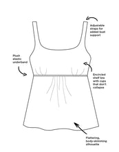 Load image into Gallery viewer, Lynx Flared Tankini with Cargo Short