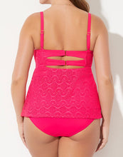 Load image into Gallery viewer, Grenadine Faux Flyaway Underwire Tankini Set