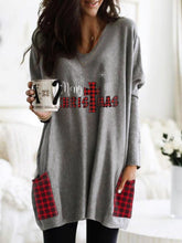 Load image into Gallery viewer, Women's Merry Christmas Print Dress