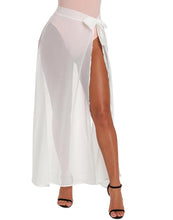 Load image into Gallery viewer, FULLFITALL- High Waist Split Skirt White Lace Blouse Beach Skirt
