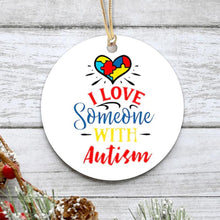 Load image into Gallery viewer, Autism Awareness Ceramic Round Decoration
