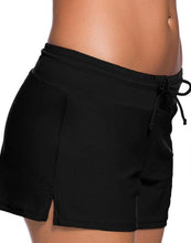 Load image into Gallery viewer, Black low-rise lace-up boxer briefs
