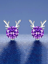 Load image into Gallery viewer, Rhinestone Reindeer Earrings Christmas Accessory
