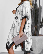 Load image into Gallery viewer, FULLFITALL-  Black Printed Cover Up
