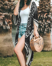 Load image into Gallery viewer, FULLFITALL- Black Cardigan Cover Up
