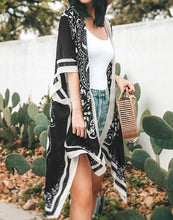 Load image into Gallery viewer, FULLFITALL- Black Cardigan Cover Up
