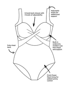 Mallorca Multi Cut Out Underwire One Piece Swimsuit