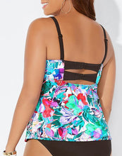 Load image into Gallery viewer, Verona Faux Flyaway Underwire Tankini Top
