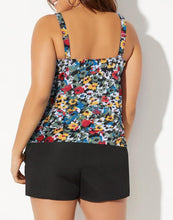 Load image into Gallery viewer, Loop Strap Blouson Tankini with Cargo Short
